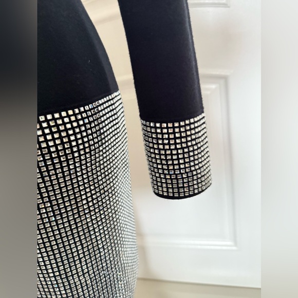 Retrofete Black and Silver Knit Dress, size M, great preowned condition - Picture 4 of 10